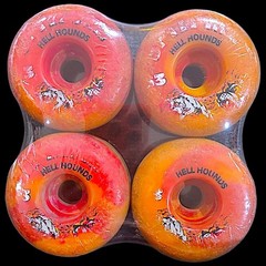 Vintage Spitfire Hell Hounds 63mm Multi Color Skateboard Wheels Made In The USA