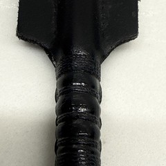 Vintage County Handmade Equestrian Black Leather Riding Crop Whip 20.5” England