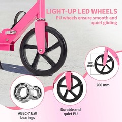 Urban Ride Kick Scooter for Kids Teens & Adults Ages 6+ Foldable Lightweight