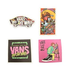 Vans Off The Wall Sticker Lot Skateboard Art Logo Graphic Decal Set of 4