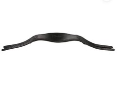 Lumiere Dressage Anatomic Monocrown Headpiece, Bridle Crown Piece, Black, Full