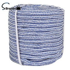 3/4 Inch × 200 Feet 24 Strand Braided Rope Arborist Tree Rope Blue And White