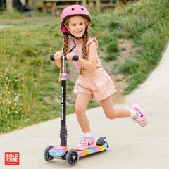 Big Fold | Three Wheel Scooter for Children Ages 5-10 Years | LED Wheels with…