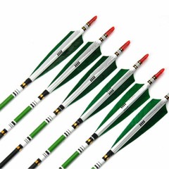 12Pcs 30 Carbon Arrows SP500 7.6mm Turkey Feather Archery F Compound&Recurve Bow