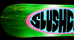 Slushcult Green Logo Fullsize Normal Skateboard 8.5″ Deck Slush Cult