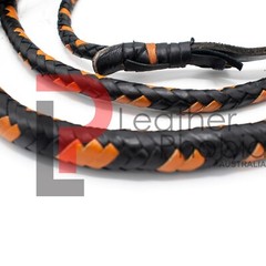 Kangaroo Hide Stock Whip 04 to 12 Feet Long Custom 16 Plaited Bull Whip Handmade