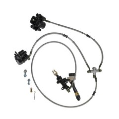 Go kart Rear Hydraulic Brake Caliper Cylinder Rotor Kit ATV Go Cart Trike Quad