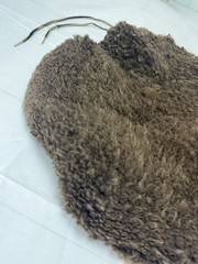 Vintage 100% Wool On Merino Western Sheepskin Saddle Seat Cover Cowboy