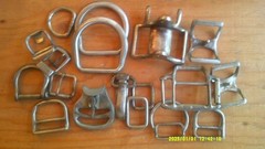 Huge Lot Horse Tack Hardware Iron Brass Nickel, Vintage & Modern