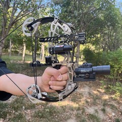 13″ Mini Compound Bow Arrow Kit Short Axis Bow Hunting Shoot RH/LH 15-32lbs