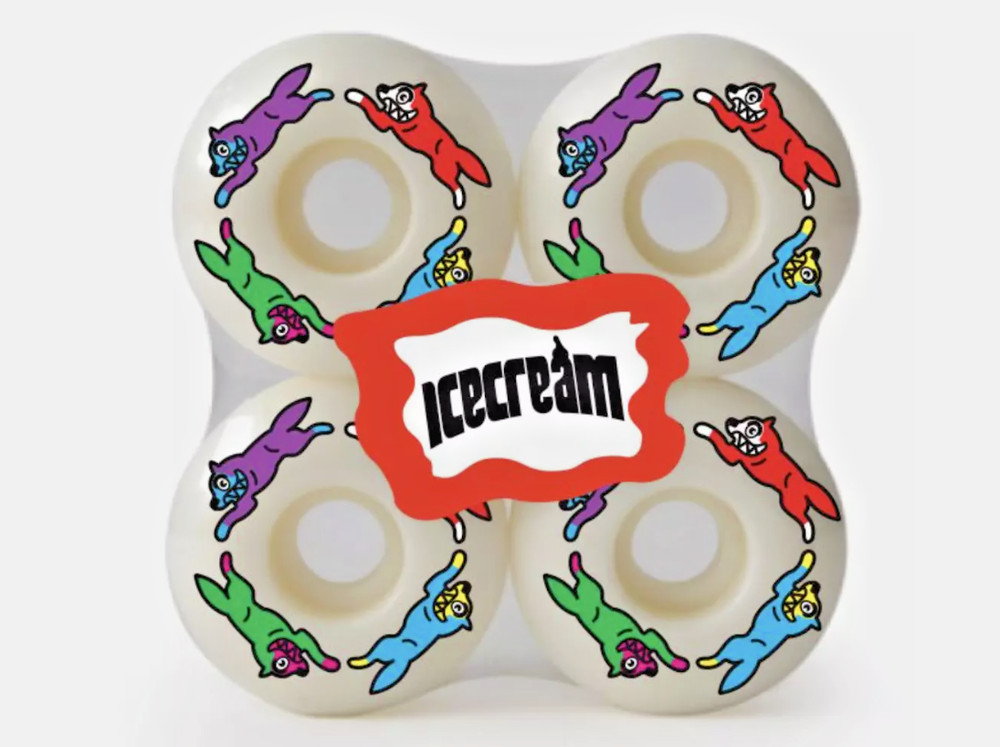 NEW ICECREAM BBC Skate Wheels 411-1811 White MSRP $60