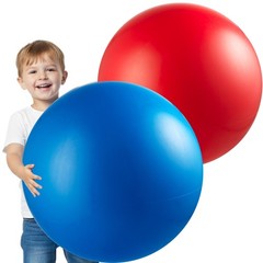 «2 Pack 18″» Jumbo Playground Balls Inflatable Kickball Kids Outdoor Indoor Set»