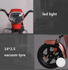 500 Watt Electric Scooter / Bike 48 Volt Battery 2Seats Remote Start and More.