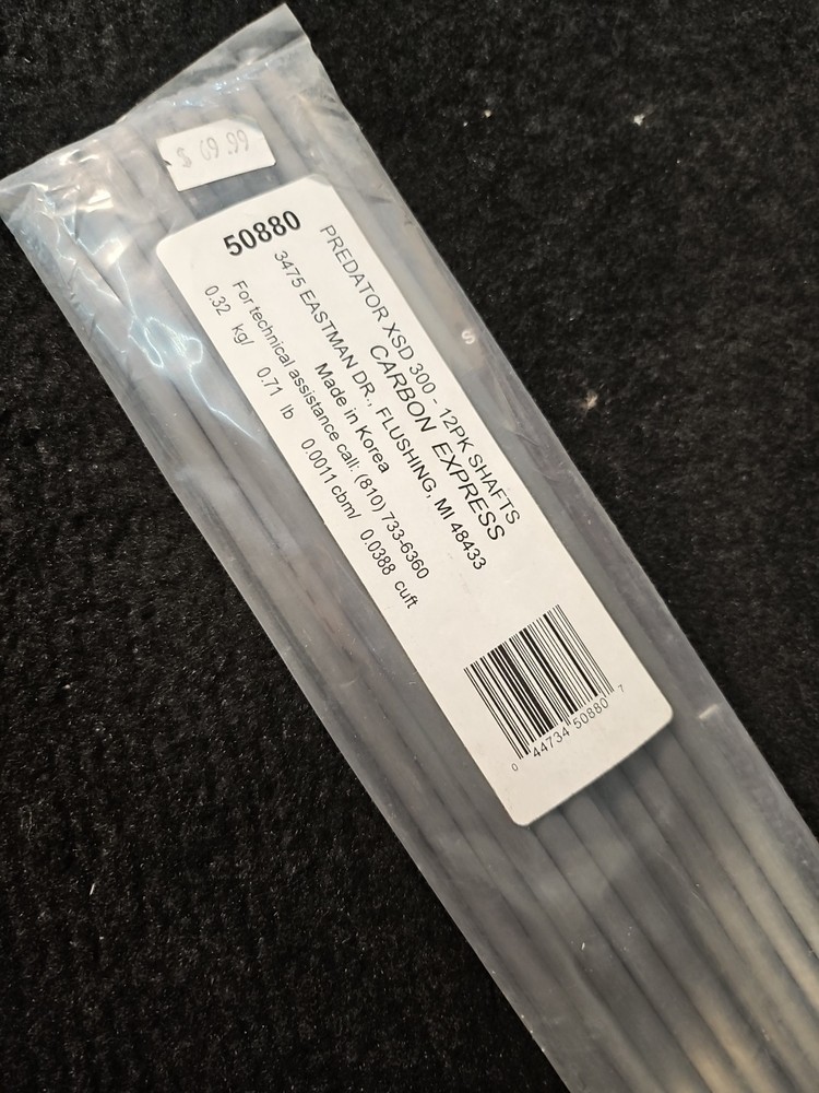 Carbon Express Predator XSD 300 50880 12 pack Shafts With Inserts!