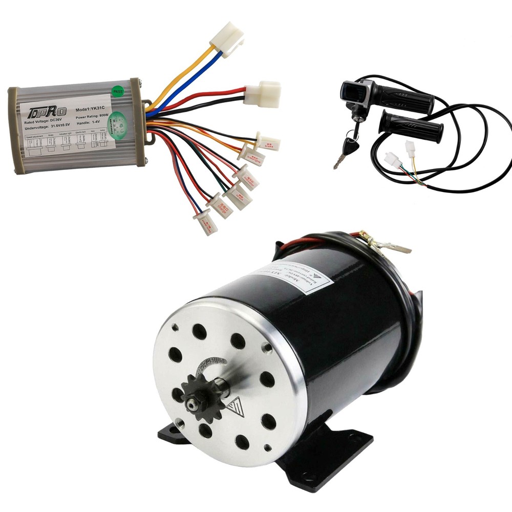 800W 36V Brush Motor & Controller for E-Bike E300 MX350 MX500 Razor Dirt Bike AT
