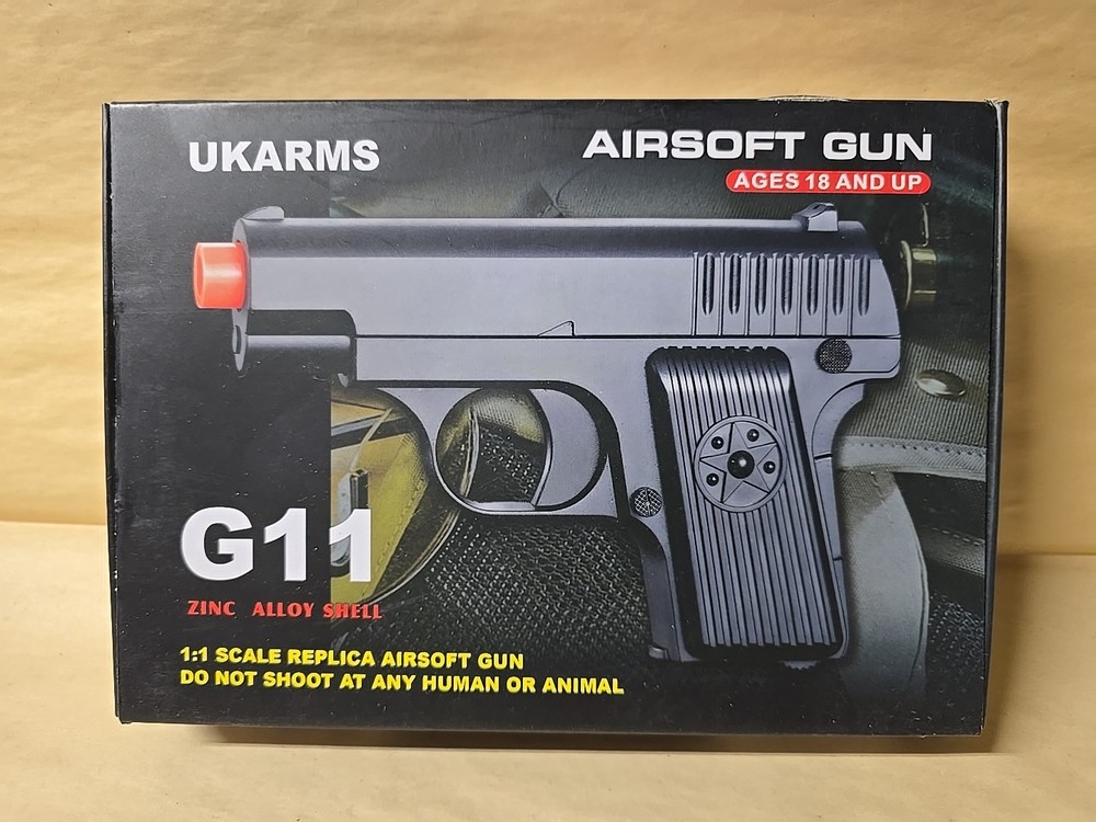Full Metal Frame Sub-Compact Airsoft Spring Powered Pistol Hand Gun G11 UKARMS