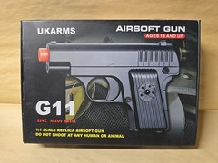 Full Metal Frame Sub-Compact Airsoft Spring Powered Pistol Hand Gun G11 UKARMS