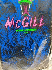 POWELL PERALTA SERIES 14 MIKE MCGILL SKATEBOARD DECK SKULL & SNAKE BLACK LIGHT