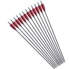 12Pcs 32inch Carbon Arrows Turkey Feather Arrows for Recurve Bow Archery Hunting