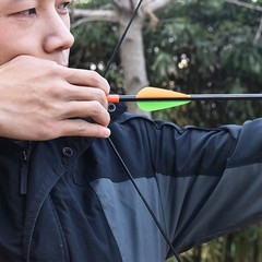 40 lb Recurve Bow 32＂ Draw Right Hand for Adults, Aluminum Alloy Riser,Orange