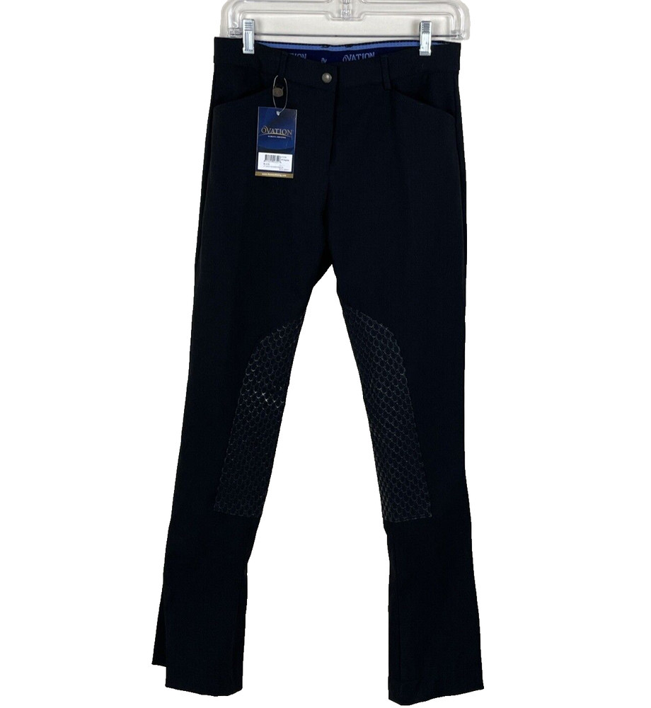 NWT Ovation Kentucky GripX Jodhpurs Riding Pants Womens 28 Reg Black