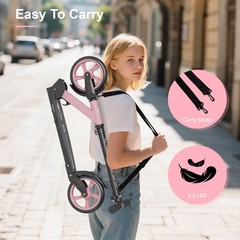 Commugo Kick Scooter adjustable for Ages 6+ Kid Teen Adult Foldable LightWeight