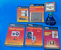 VTG LOT 6 NOS TRAD ARCHERY VINTAGE ALLEN GAME TRACKER SHOOTING TAB SPARE FINGER