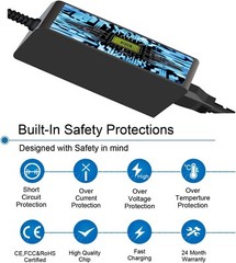 24V 2A Adapter Battery Charger for Razor Dirt Quad, Razor Dune Buggy, Razor iMod