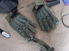 HUGE Airsoft Starter Kit! JG 0512MG Tactical AK-47 + Mask, Gloves, BBs, and More