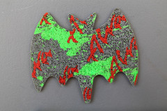 ALVA Skateboards Green Red Gothic Bat Dogtown Z2 Skateboarding Rip Grip STICKER