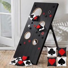 12 Pack Casino Bean Bags for Tossing Game, Las Vegas Party Supplies Casino Ga…