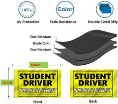 Student Driver Please Be Patient Flag 12X18 Inches – Funny Cool Meme Flags, Boat