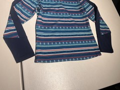 Kerrits Shirt Kids Medium Fail Isle Fleece Tech Top 1/4 Zipper Pullover Poly