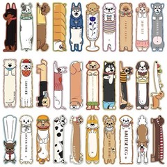 12Pcs Random Cute Dog World Pet Animal Cartoon Reading Bookmarks Book Lover