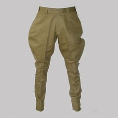 Khaki Horse Riding Polo Pants Mens Baggy Breeches Sports Pants Hinting Trousers