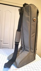 Dressage Tall Riding Boots, Konigs, Black Leather , Inserts, Ariat bag, Women 6