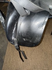 Diamond 17 in Black Dressage Saddle with Spring Tree & Flexible Points