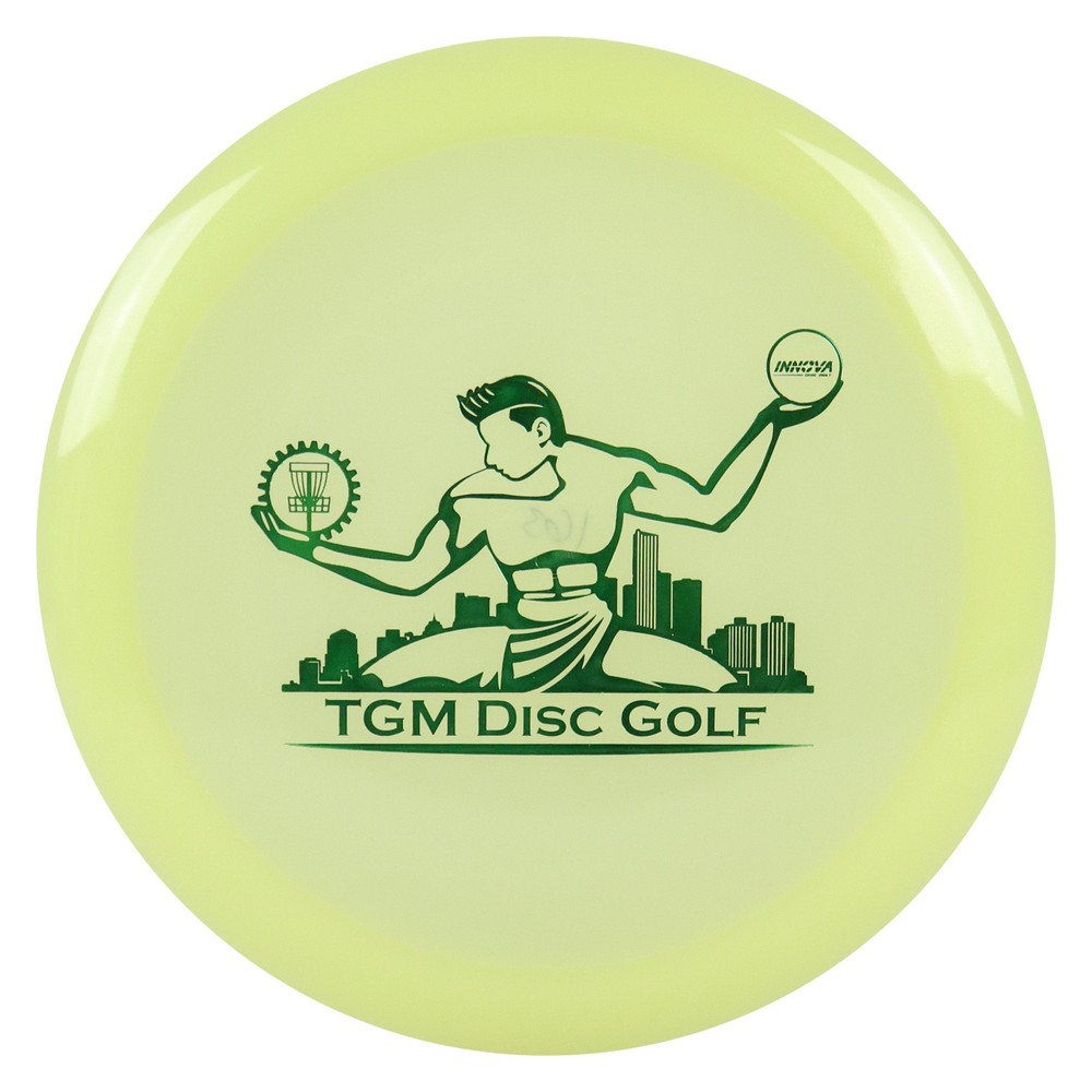 Innova Disc Golf Proto Glow Champion Mamba with Spirit of Detroit Stamp Driver
