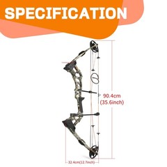 0-70lbs Adjustable Compound Bow Carbon Arrow Kit Archery Shooting Hunting Target