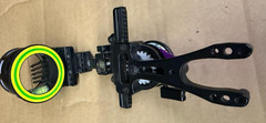 NICE USED pot Hogg Fast Eddie Sight 5 Pin .019″ Right Hand RH