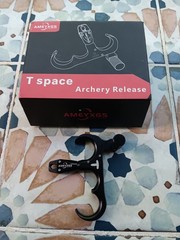 Ameyxgs 3 Finger Archery Thumb Release For Compound Bows 360 Rotating FLAW/CHIP