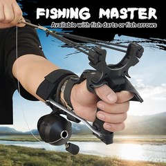 Bowfishing Catapult Slingbow Slingshot w/Fishing Reel Set Archery Bow Hunting