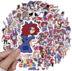 50 Piece Mix Lot 2” The Amazing Digital Circus Stickers Decals, Halloween Mix