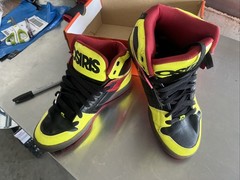 Osiris NYC 83 red ,black &yellow skateboarding shoes #skateboarding #y2k