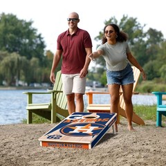Astros Cornhole Boards Houston 2×4 Regulation Foldable Legs Resin Bags