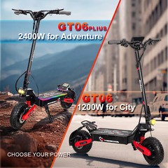 Electric Scooter for Adult 2400W Dual Motors 43Miles 40MPH Off-Road Scooter 2C