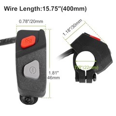 2-in-1 Engine Start/Kill Switch for Waterproof Motorcycle Power Button for Hus