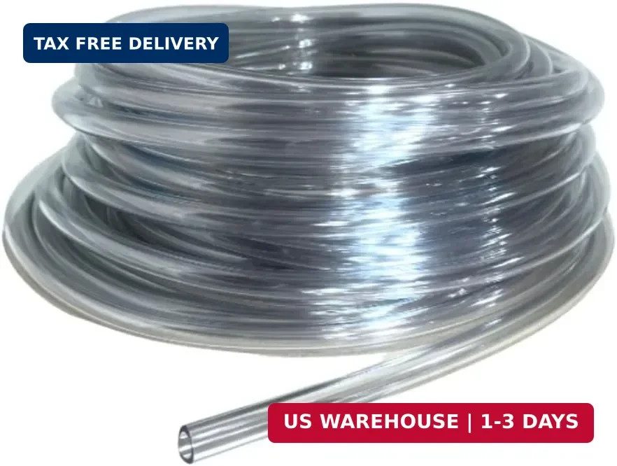 Made in the USA 1/2″ID x 5/8 OD Tubing. Phthalate free, BPA free, FDA compliant