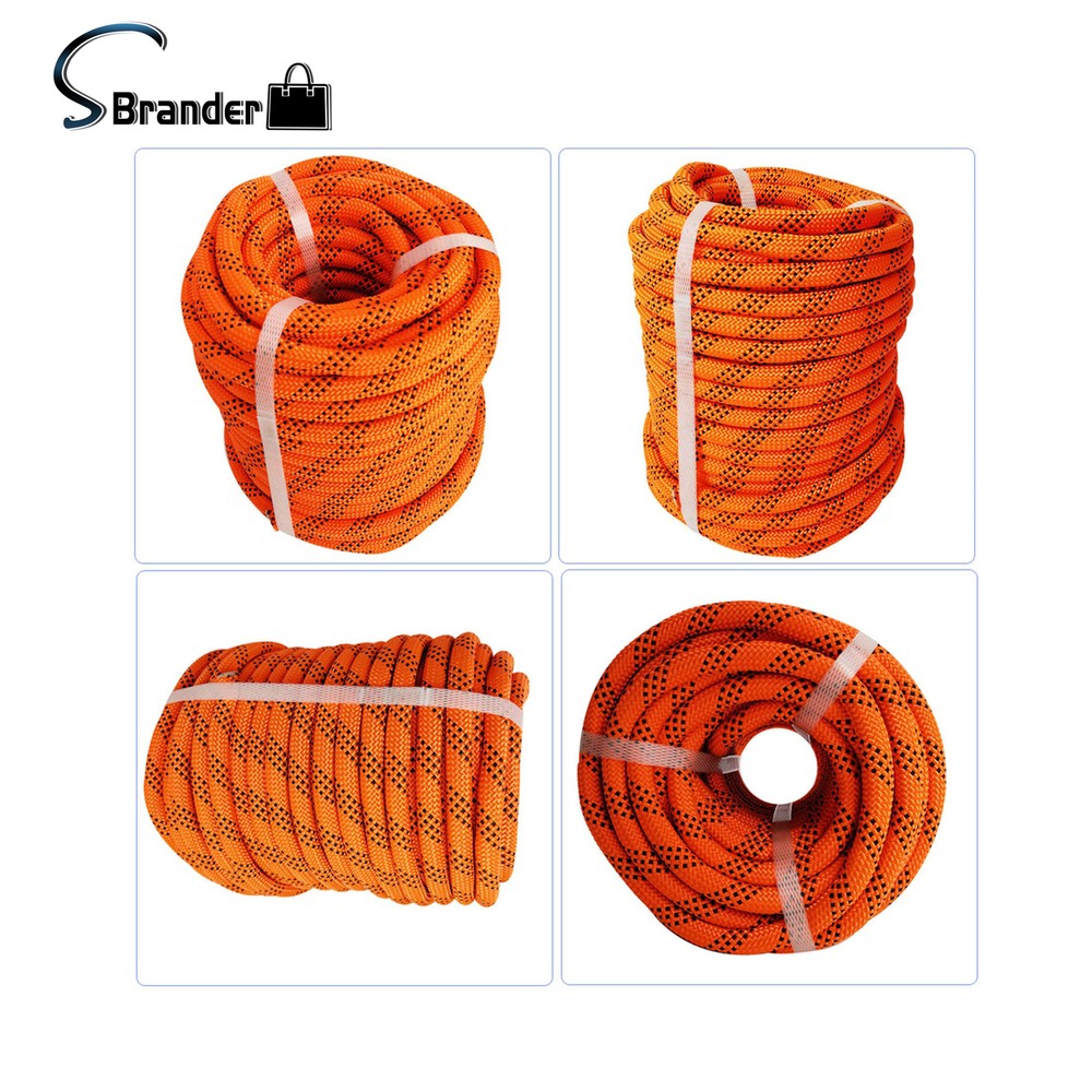 1/2″x100′ Double Braid Polyester Rope 6180lbs Heavy Duty Rope Swing Climb Knot