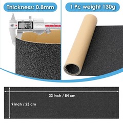 Grip Tape, 33″ x 9″, No Air Bubbles, Black Griptape for Skateboards & Scooters